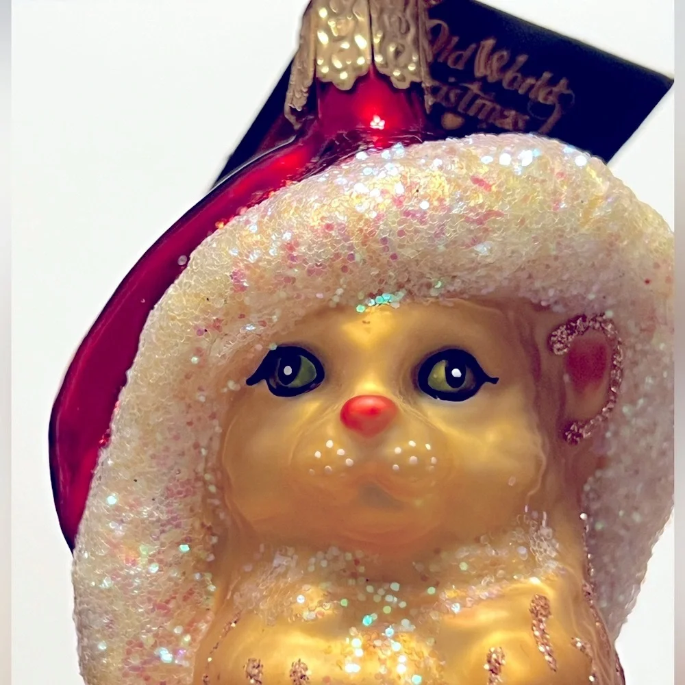 Old World Christmas Santa’s  Kitten Christmas Ornament